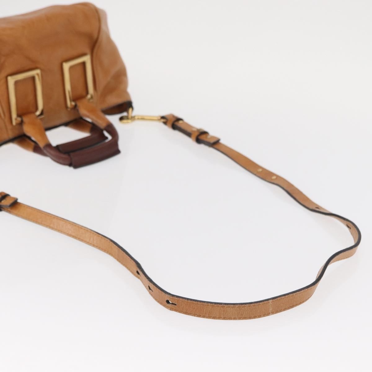 Chloe Ethel Handbag Leather, BROWN, LEATHER, Handbag