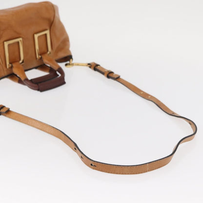 Chloe Ethel Handbag Leather, BROWN, LEATHER, Handbag
