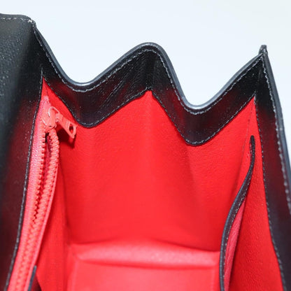 Celine Vintage Convertible Turnlock Top Handle Bag Leather, BLACK, LEATHER, Handbag