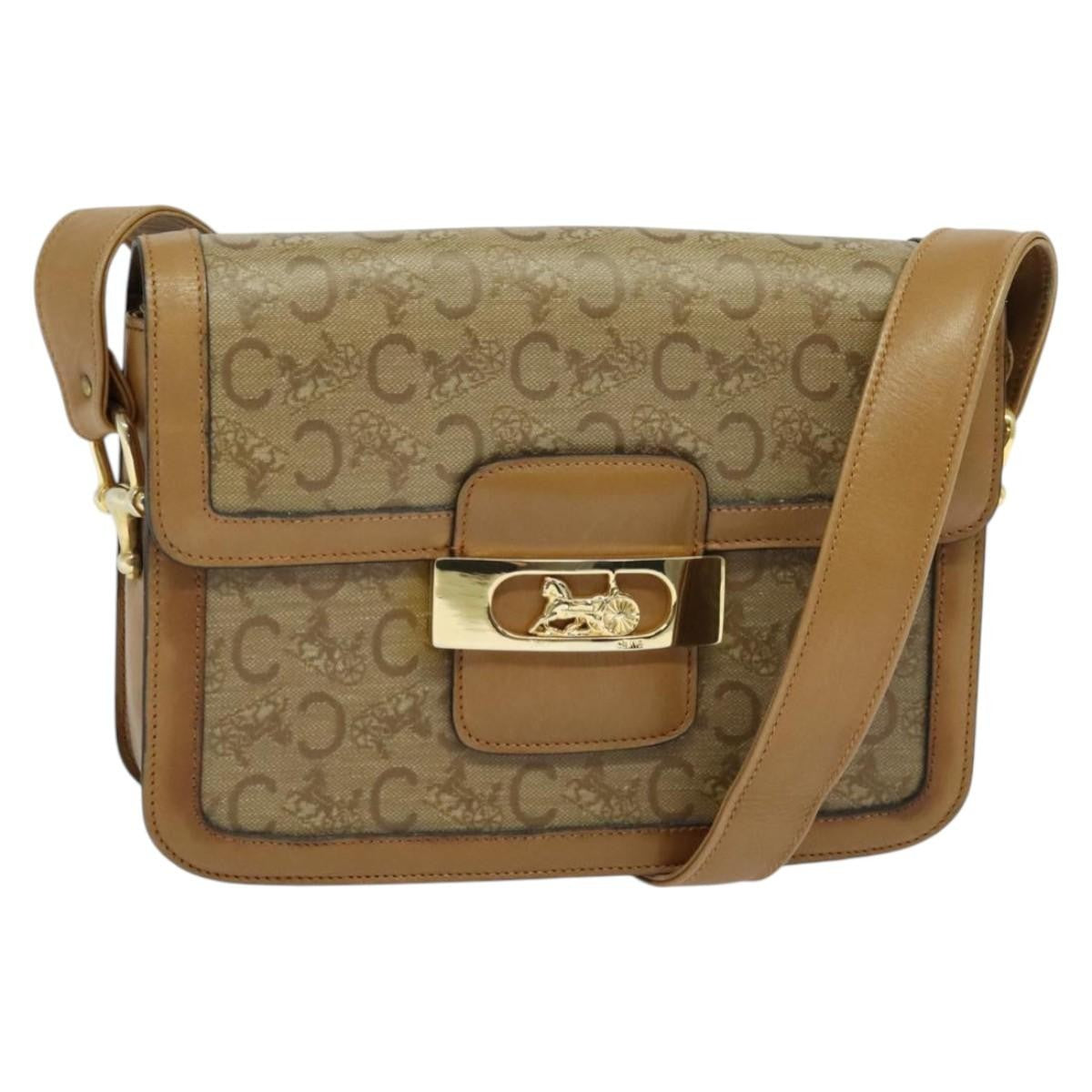 Celine Sulky Shoulder bag Canvas, BEIGE, CANVAS, Shoulder bag