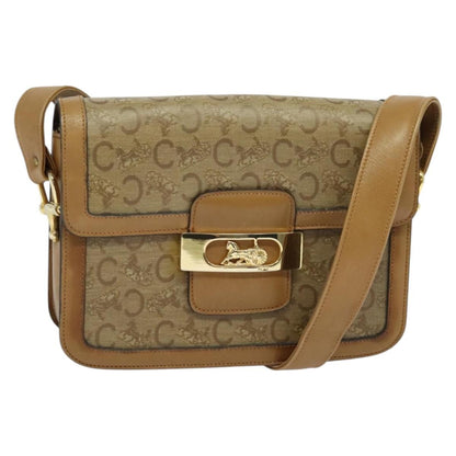 Celine Sulky Shoulder bag Canvas, BEIGE, CANVAS, Shoulder bag