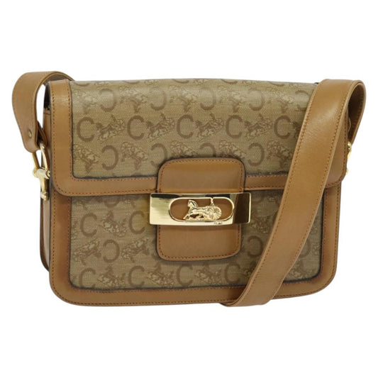 Celine Sulky Shoulder bag Canvas, BEIGE, CANVAS, Shoulder bag