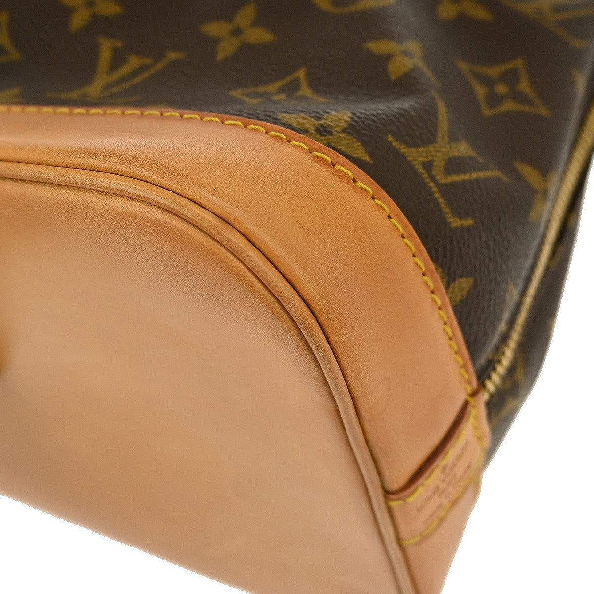 Louis Vuitton Alma Handbag Monogram Canvas, BROWN, CANVAS, Handbag