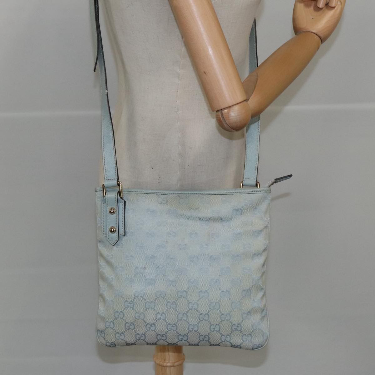 Gucci GG Canvas Bag Canvas, BLUE, CANVAS, Shoulder bag