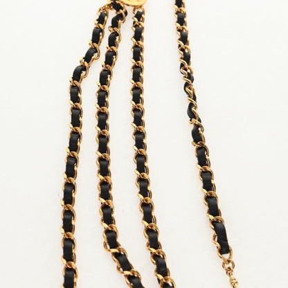 Chanel Vintage Multi-Chain Medallion Belt Metal and Leather, GOLD, METAL, Belts