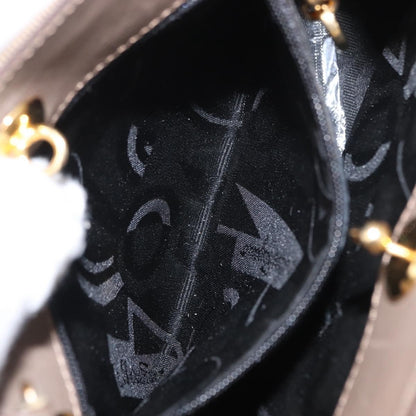 Salvatore Ferragamo Vala Handbag Canvas, BEIGE, CANVAS, Handbag