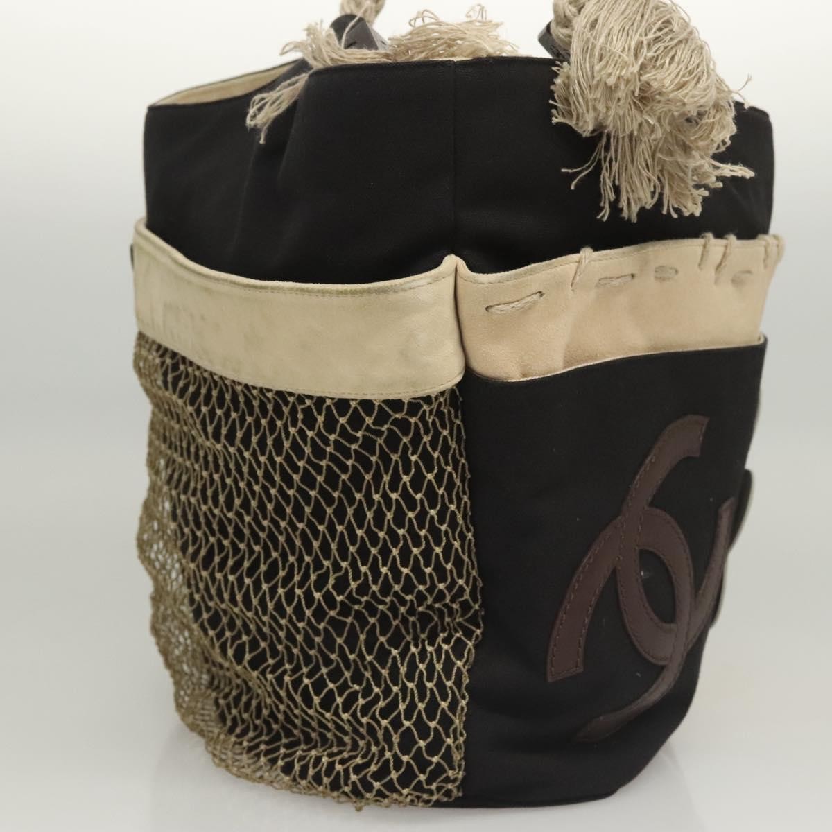 Chanel Camellia Flower Tote Canvas, BLACK, CANVAS, Tote bag