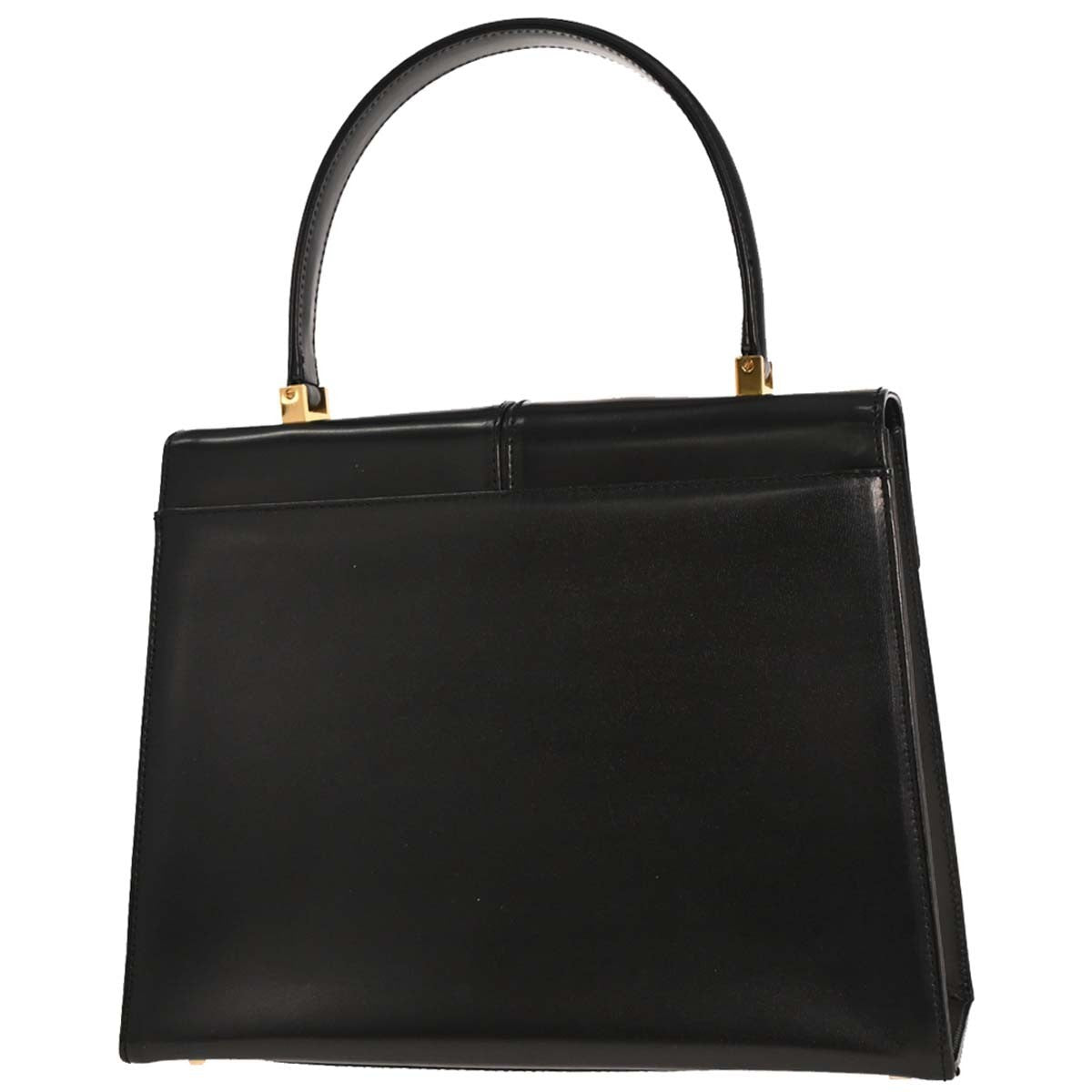 Saint Laurent Vintage Handbag Leather, BLACK, LEATHER, Handbag