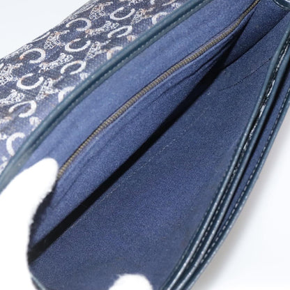 Celine C Sulky Handbag Canvas, NAVY, CANVAS, Handbag