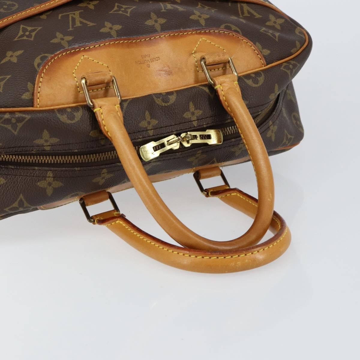 Louis Vuitton Deauville Handbag Monogram Canvas, BROWN, CANVAS, Handbag