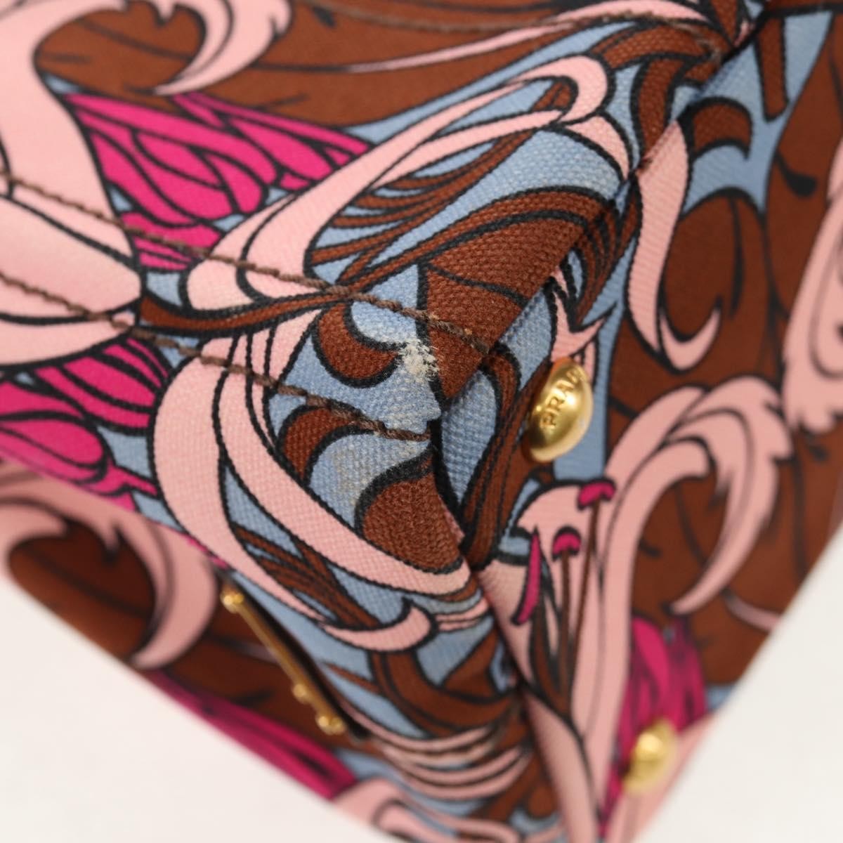 Prada Canapa Open Tote Canvas, MULTICOLOUR, CANVAS, Tote bag