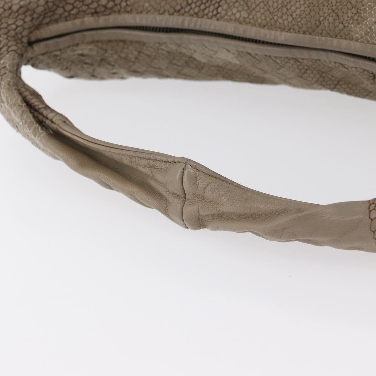 Bottega Veneta Intrecciato Shoulder bag Leather, Gray, Leather, Handbag