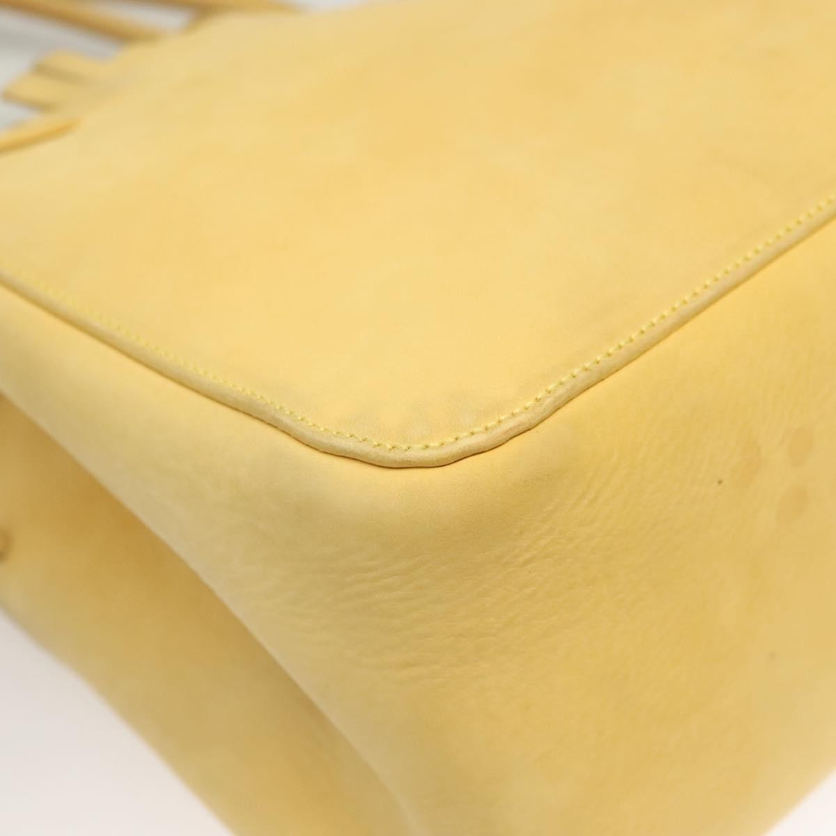 Salvatore Ferragamo Vintage Tote bag Suede, YELLOW, SUEDE, Tote bag