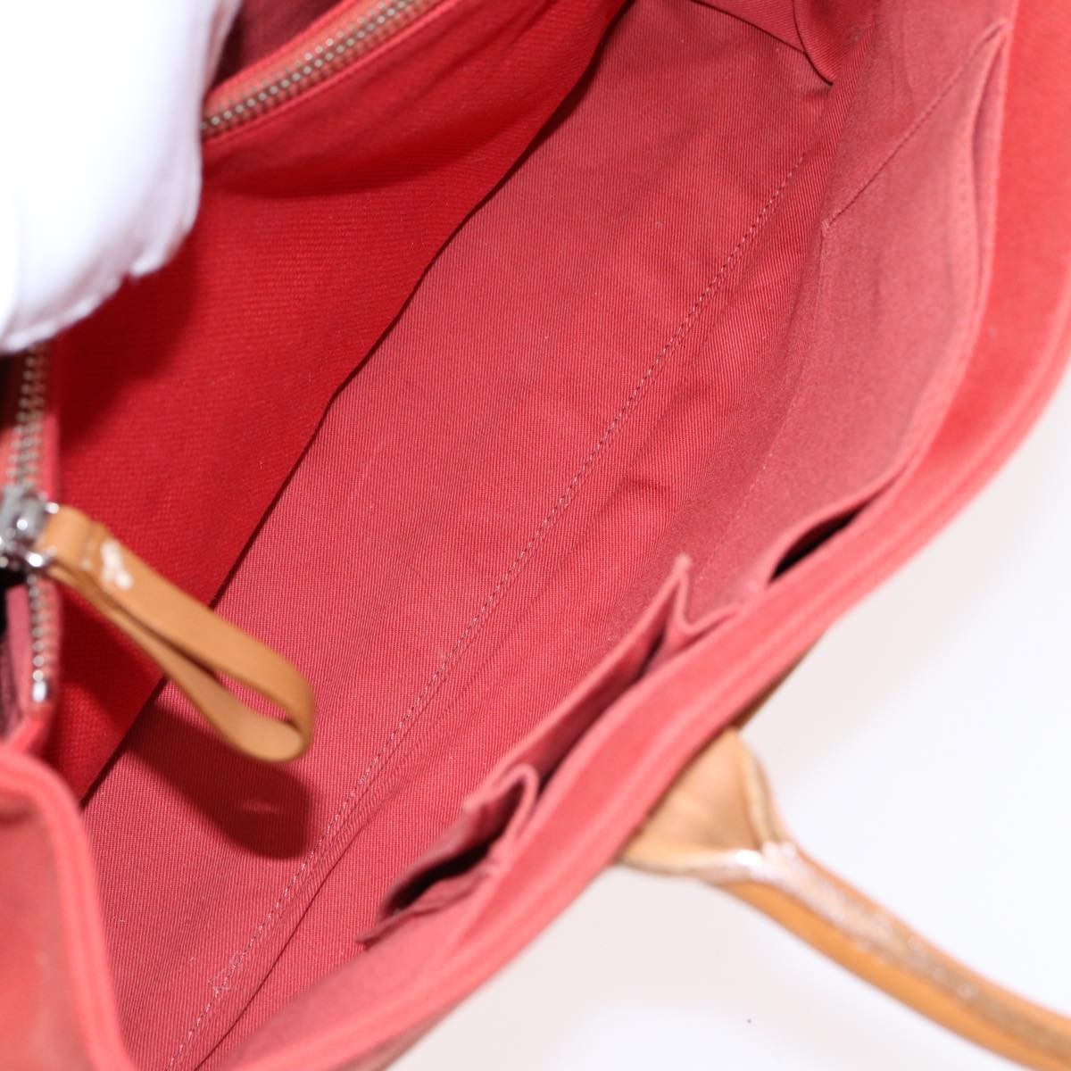 Burberry Nova Check Blue Label Canvas, ORANGE, CANVAS, Handbag