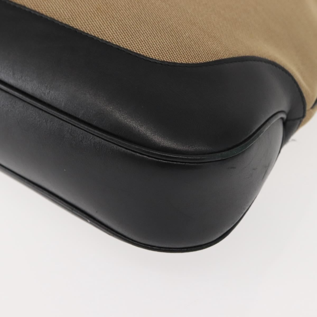 Gucci Vintage Jackie Handbag Canvas, BEIGE, CANVAS, Shoulder bag