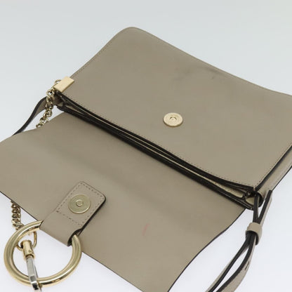 Chloe Faye Crossbody Leather and Suede, Gray, Suede, Shoulder Bag