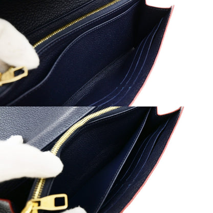 Louis Vuitton Sarah Wallet NM Monogram Empreinte Leather, NAVY, LEATHER, Wallets