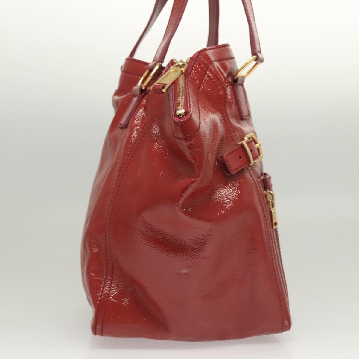 Saint Laurent Downtown Handbag Patent, RED, PATENT_LEATHER, Shoulder bag