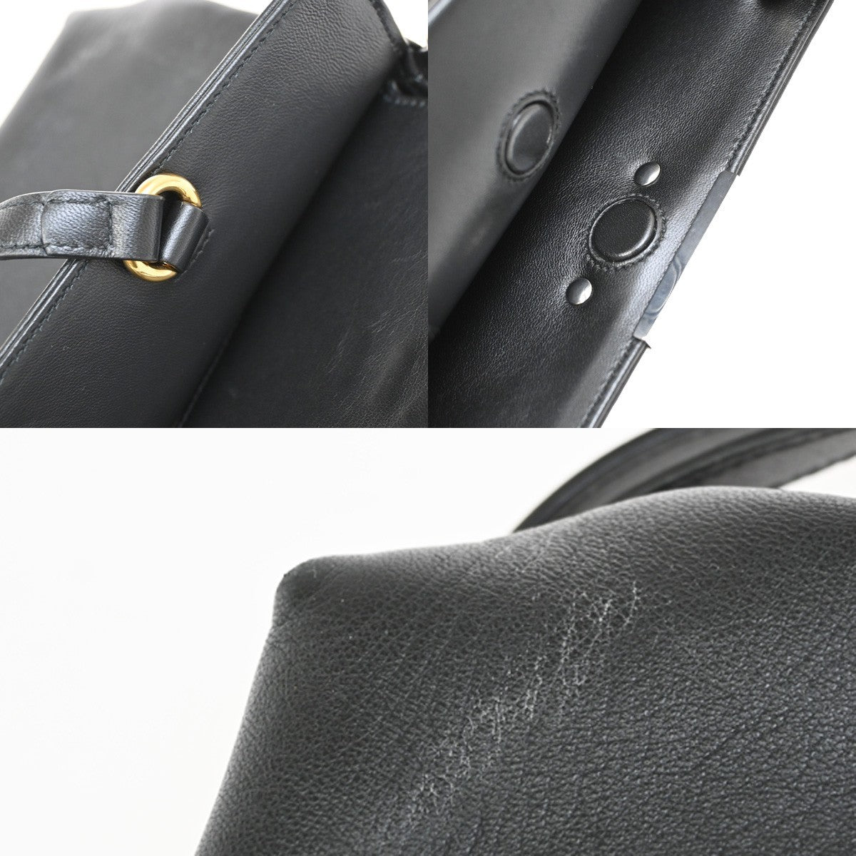 Gucci Linea Matisse Interlocking G Top Handle Tote Leather, BLACK, LEATHER, Tote bag