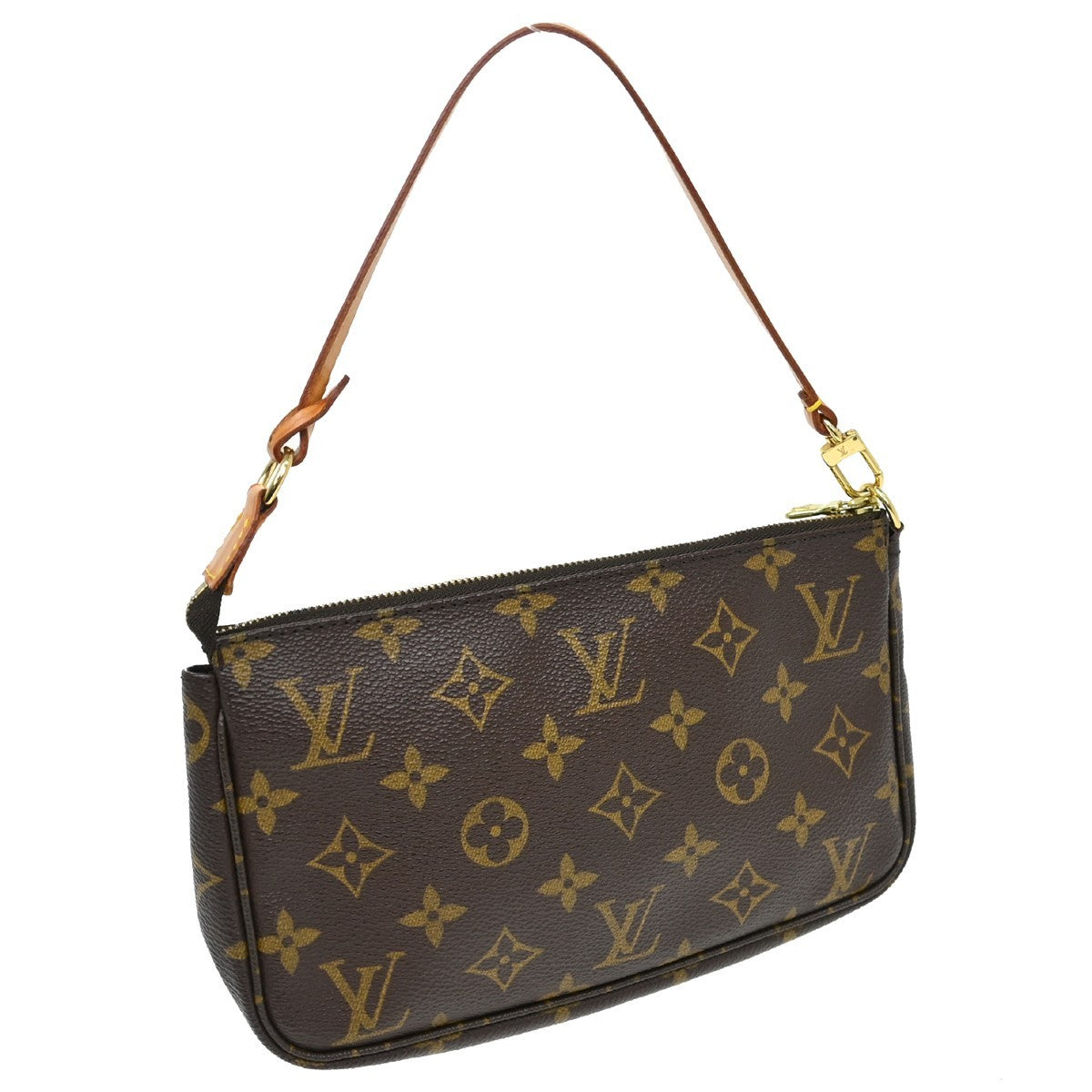 Louis Vuitton Pochette Accessoires NM Monogram Canvas, Brown, Canvas, Clutch