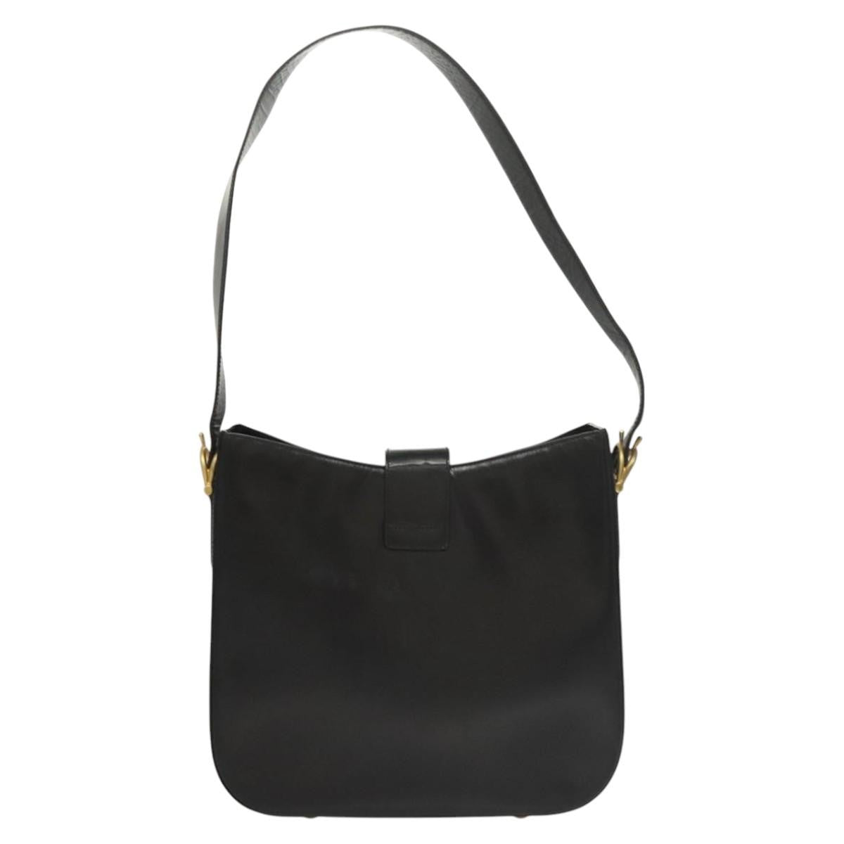Celine Horse Carriage Shoulder bag Leather, BLACK, LEATHER, Shoulder bag