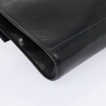 Celine Vintage Circle Logo Crossbody Bag Leather, NAVY, LEATHER, Crossbody bag