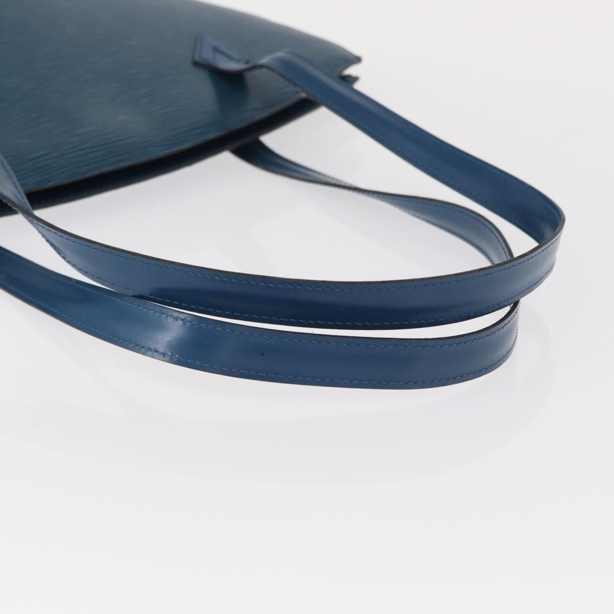 Louis Vuitton Saint Jacques Handbag Epi Leather, BLUE, LEATHER, Shoulder bag