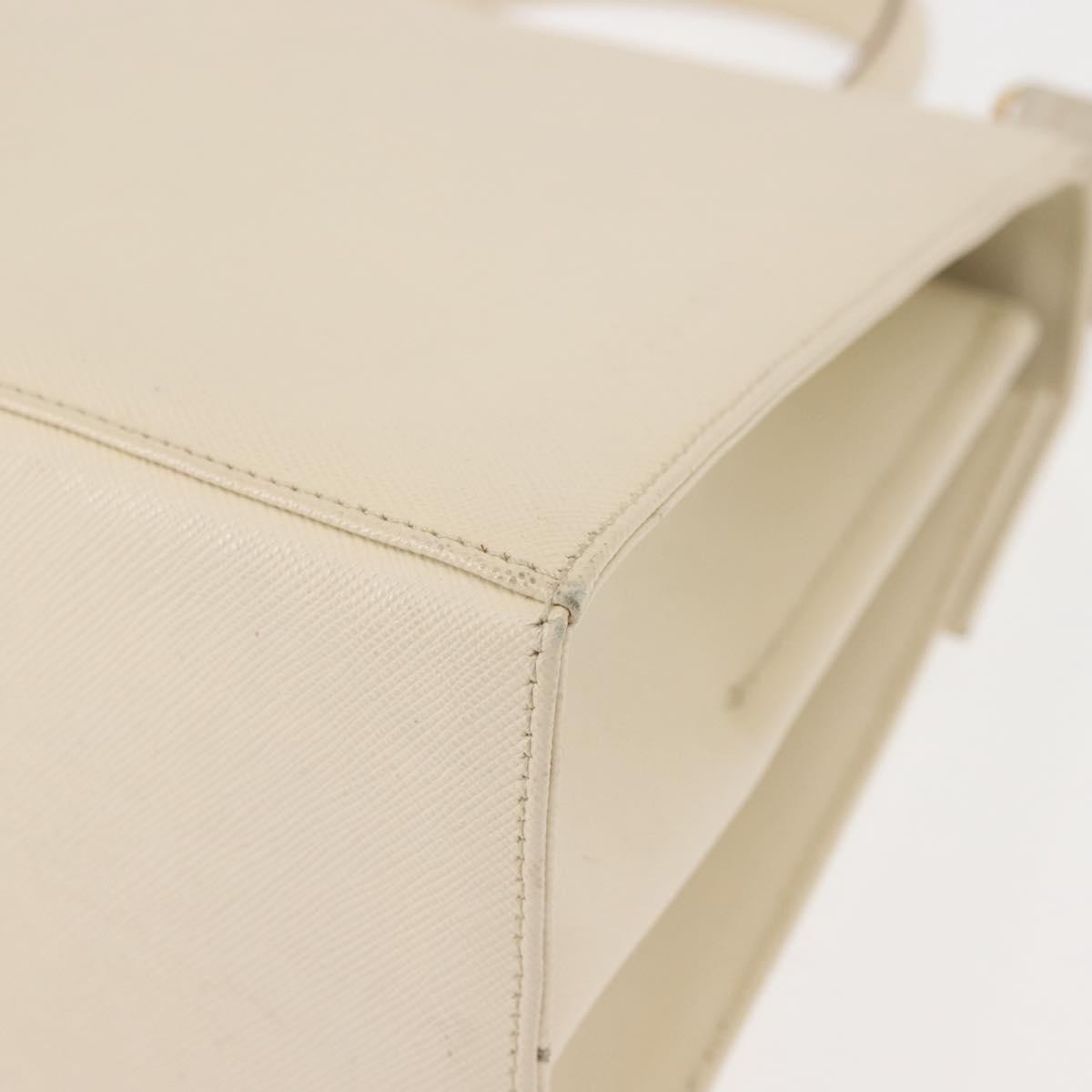 Salvatore Ferragamo Gancini Convertible Top Handle Bag Leather, WHITE, LEATHER, Handbag