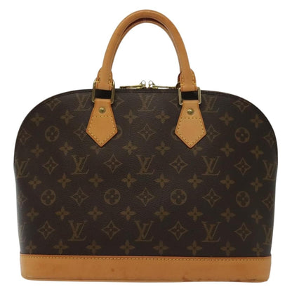 Louis Vuitton Alma Handbag Monogram Canvas, BROWN, CANVAS, Handbag