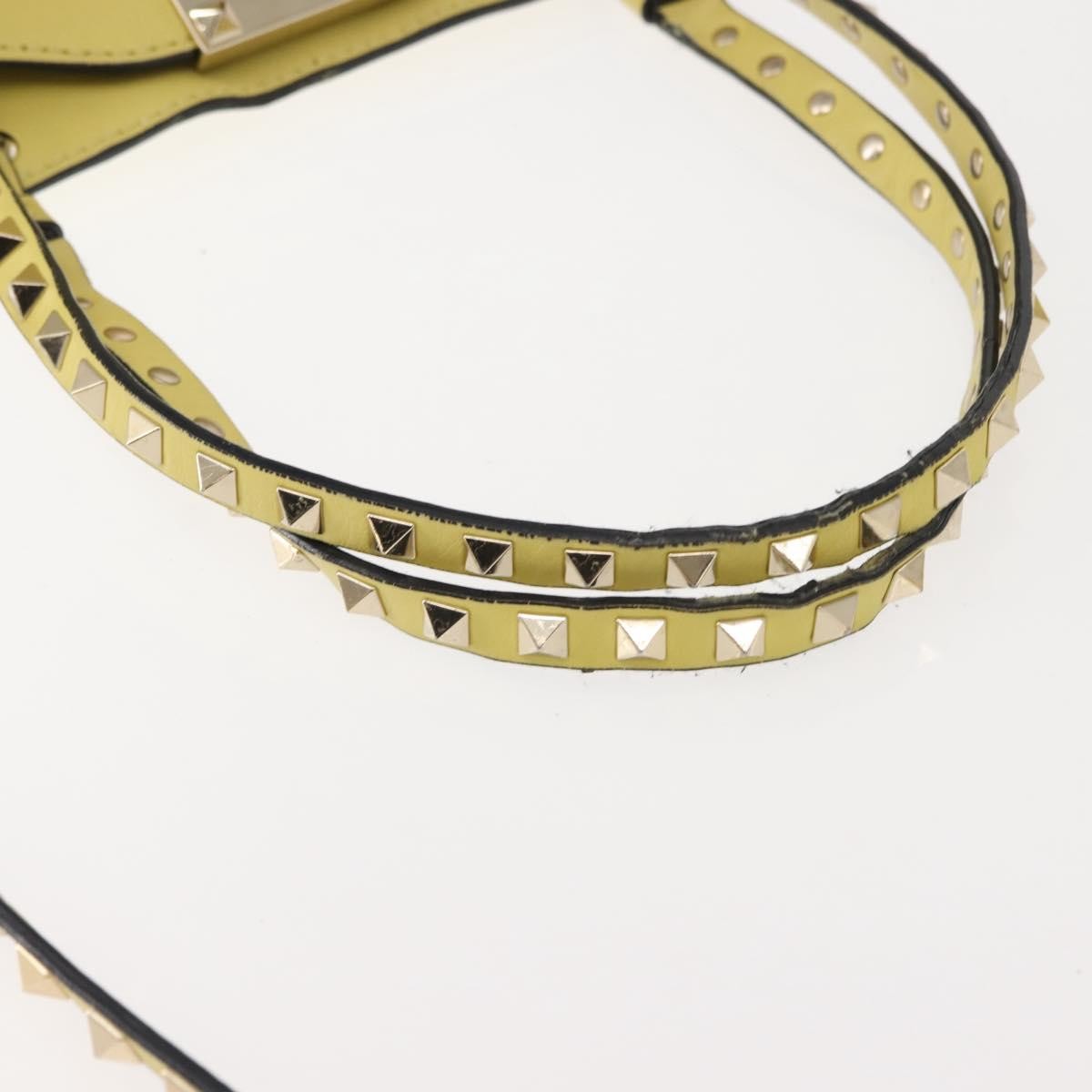 Valentino Garavani Rockstud Tote Soft Leather, YELLOW, LEATHER, Tote bag
