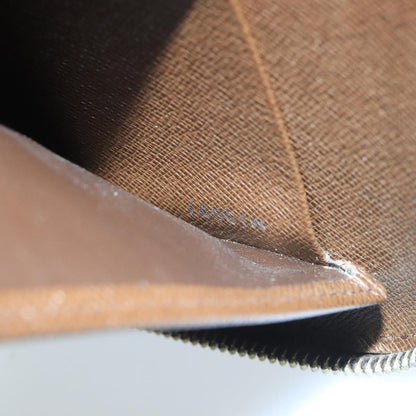 Louis Vuitton Atoll Organizer Wallet Taiga Leather, BROWN, LEATHER, Clutche & pouche