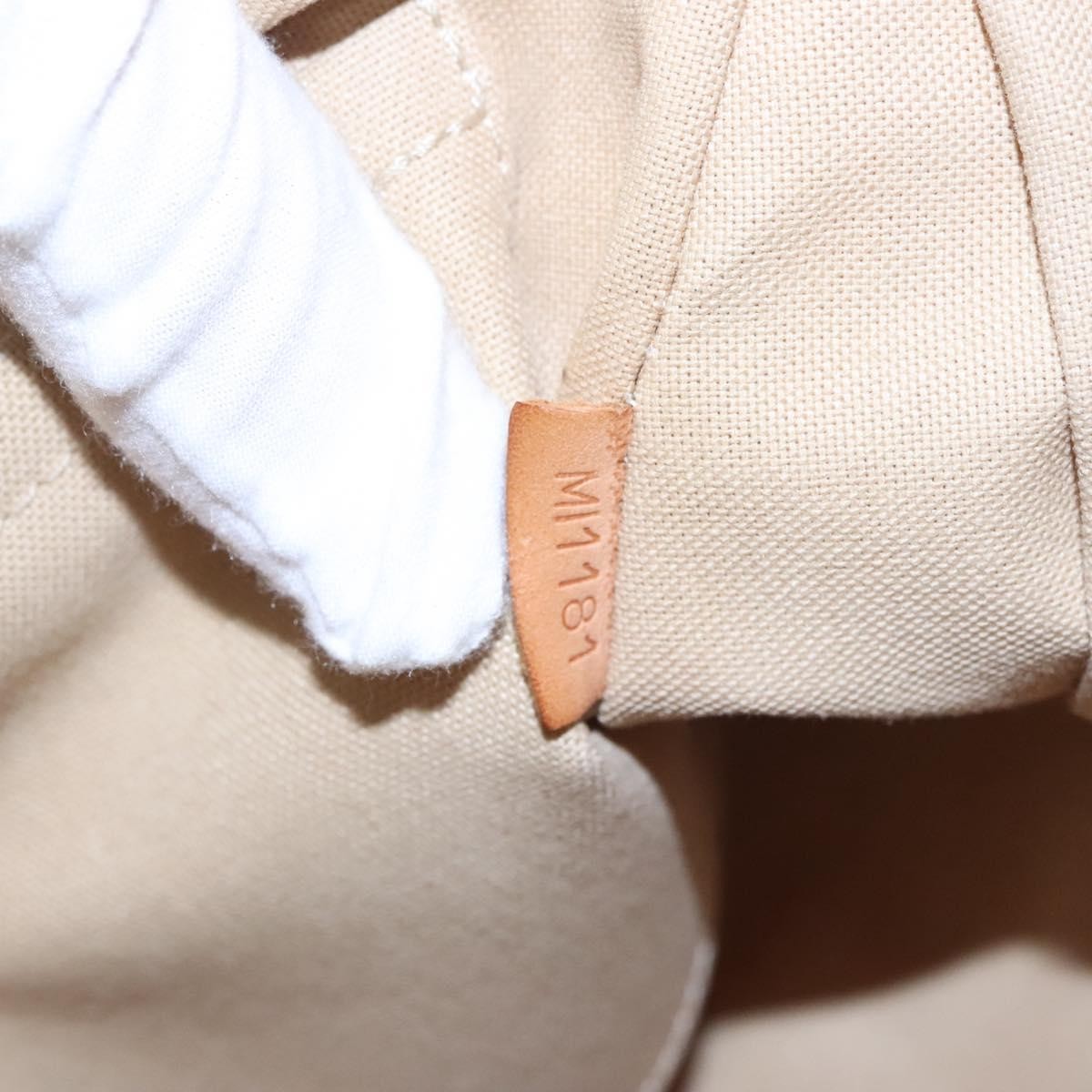 Louis Vuitton Siracusa Handbag Damier, WHITE, CANVAS, Shoulder bag