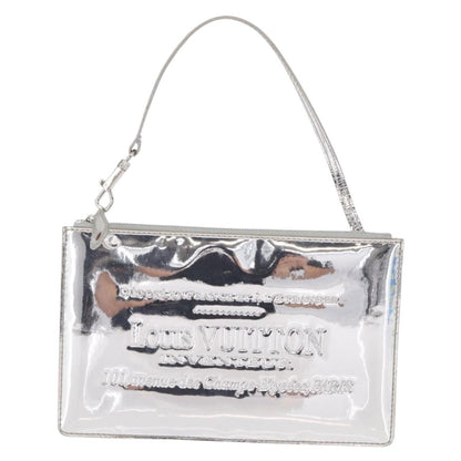 Louis Vuitton Pochette Clutch Monogram Miroir PVC, SILVER, PATENT_LEATHER, Clutche & pouche