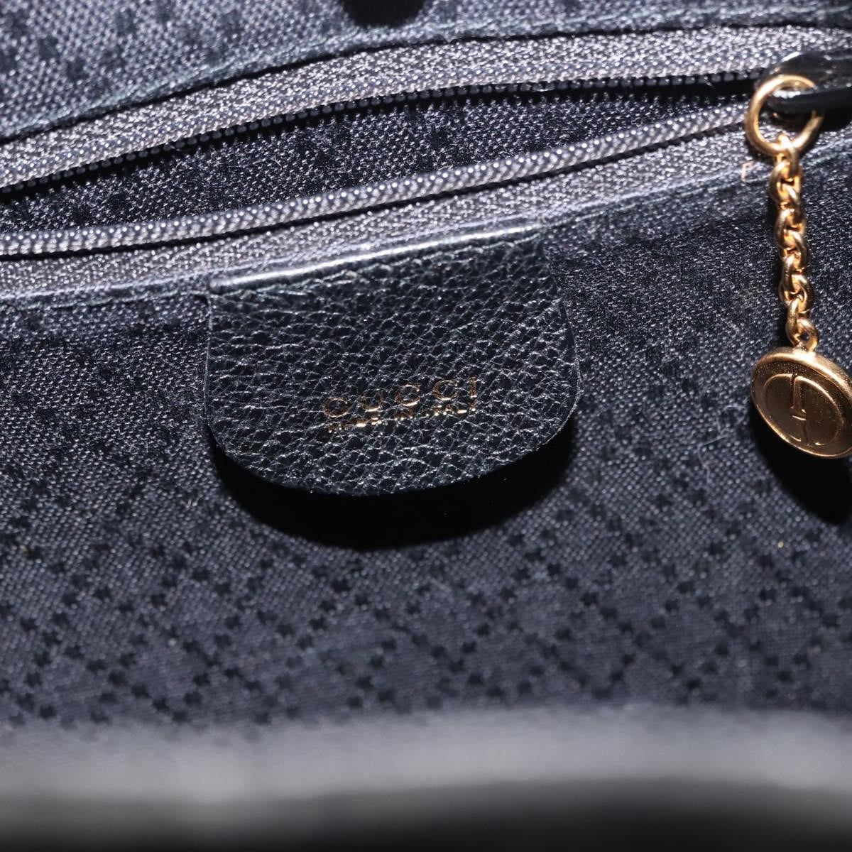 Gucci Vintage Bamboo Backpack Suede, BLACK, SUEDE, Backpack