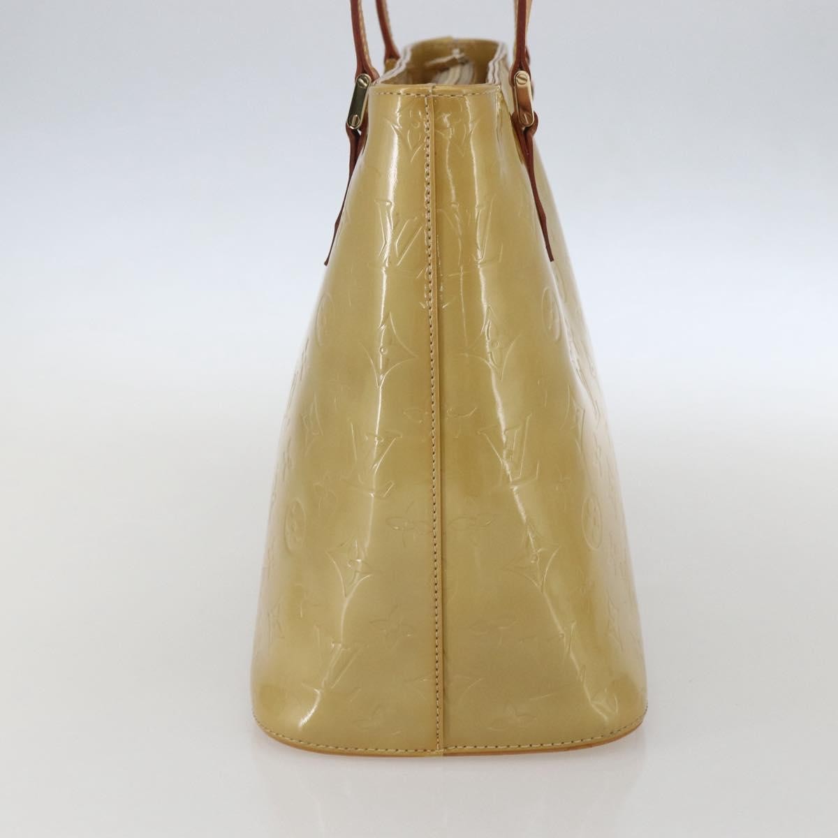 Louis Vuitton Houston Handbag Monogram Vernis, BEIGE, PATENT_LEATHER, Handbag