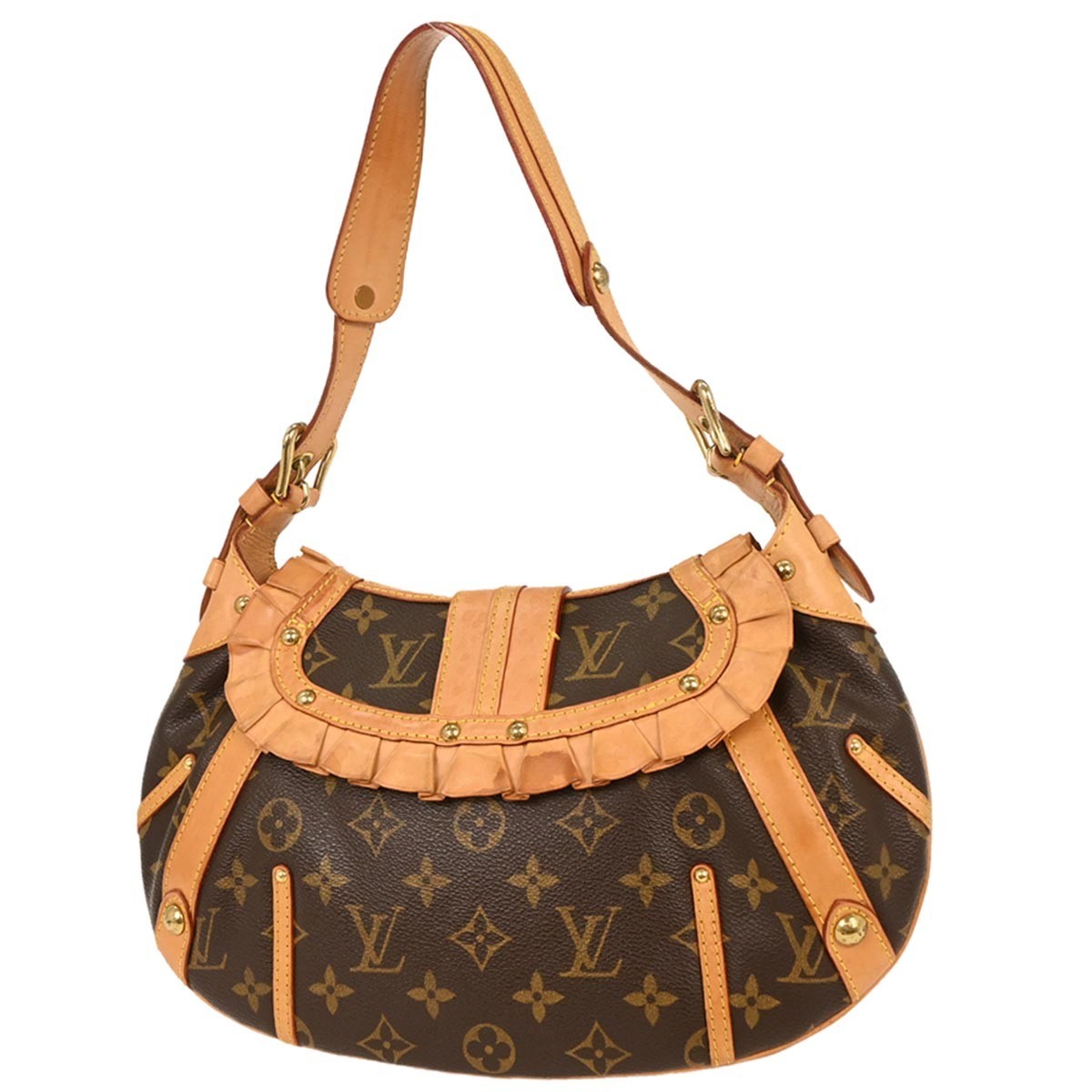 Louis Vuitton Leonor Handbag Monogram Canvas, BROWN, CANVAS, Handbag