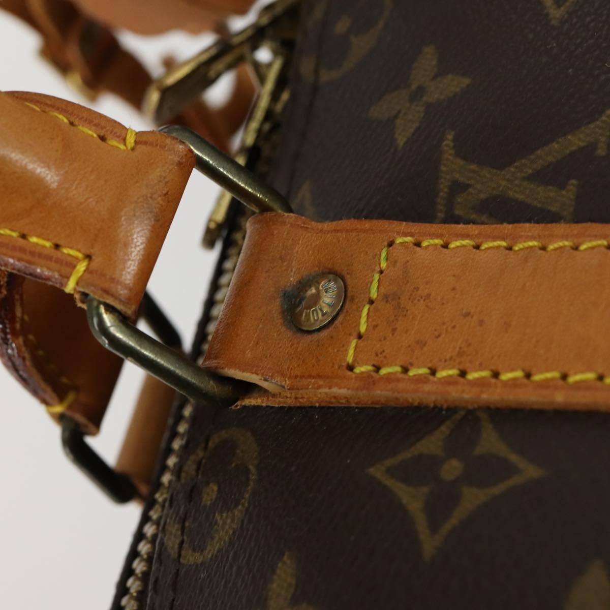 Louis Vuitton Keepall Bag Monogram Canvas, BROWN, CANVAS, Travel bag