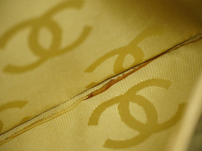 Chanel Surpique Tote Quilted Leather, BEIGE, LEATHER, Tote bag