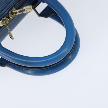 Louis Vuitton Keepall Bag Epi Leather, BLUE, LEATHER, Travel bag