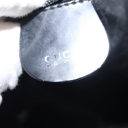 Gucci Vintage Bamboo Bucket Bag Nylon and Leather, BLACK, NYLON, Bag