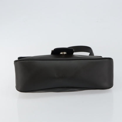 Salvatore Ferragamo Vala Shoulder Bag Leather, BLACK, LEATHER, Shoulder bag