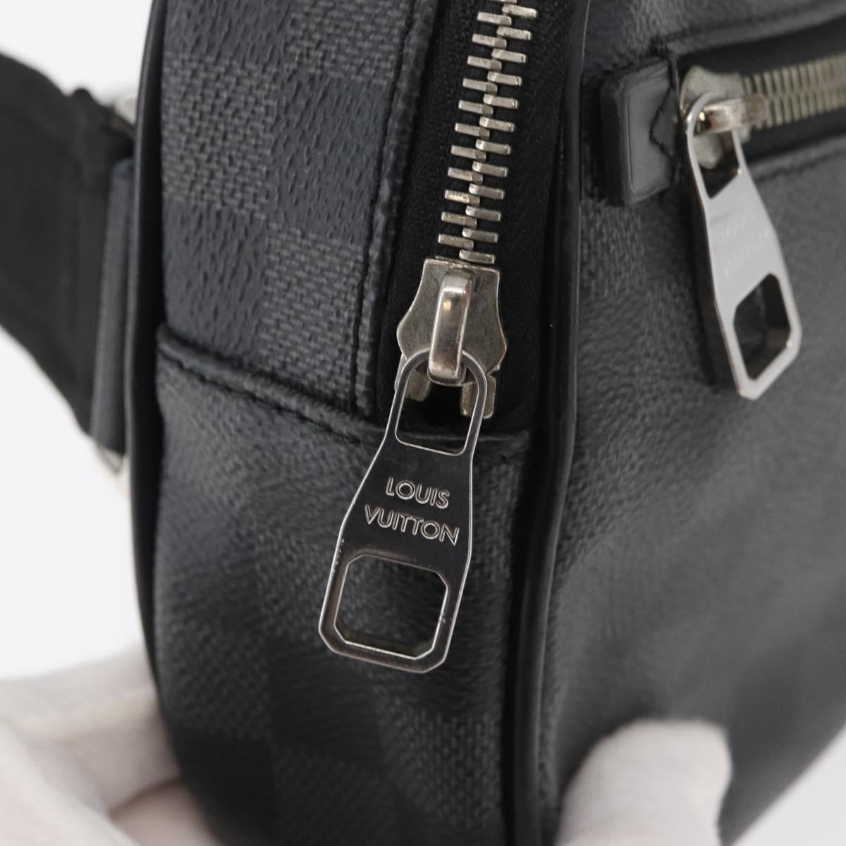 Louis Vuitton Ambler Waist Bag Damier Graphite, Gray, Canvas, Shoulder Bag