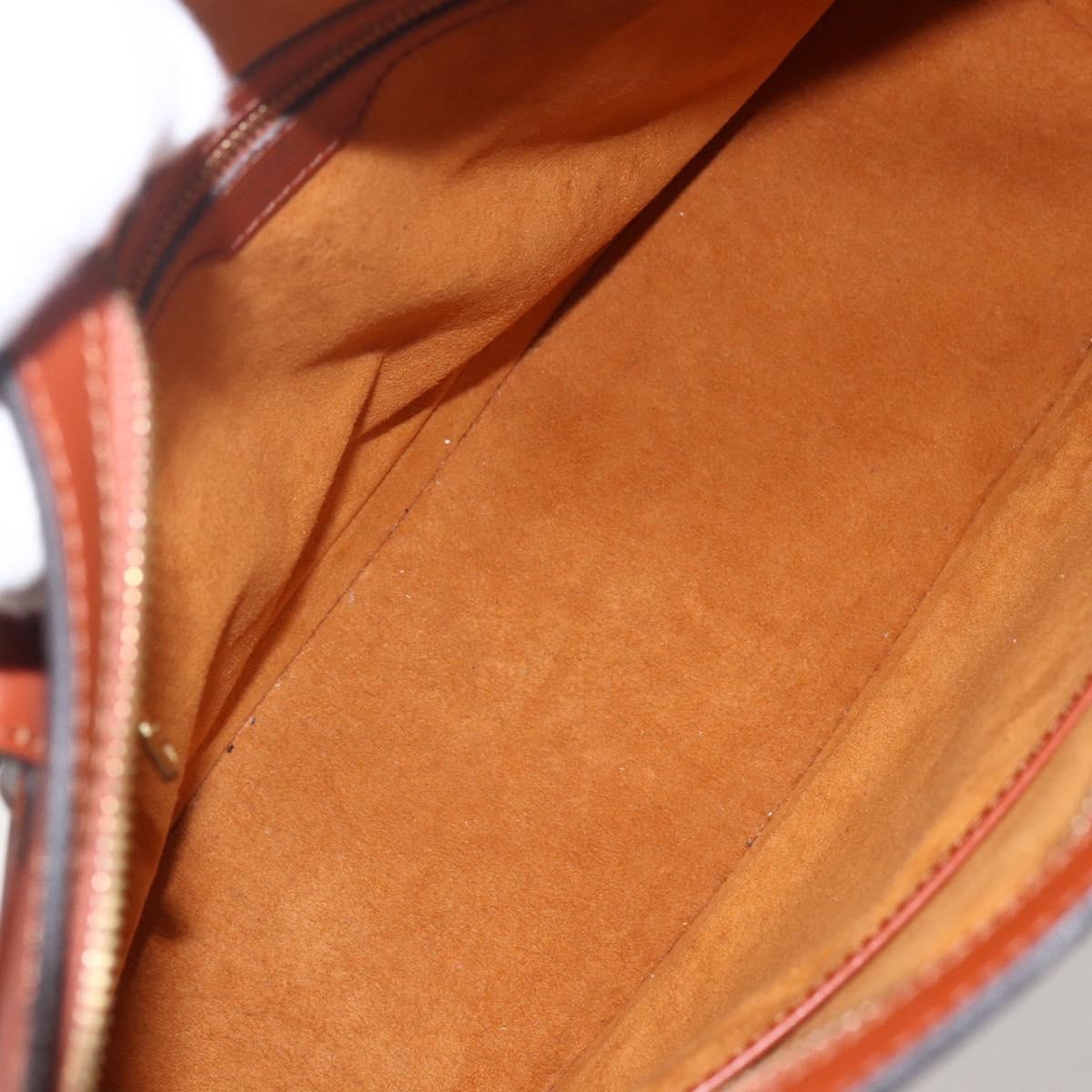 Louis Vuitton Lussac Handbag Epi Leather, BROWN, LEATHER, Shoulder bag