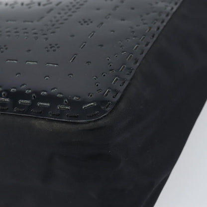 Prada Vintage Tote Tessuto with Leather, BLACK, PATENT_LEATHER, Tote bag