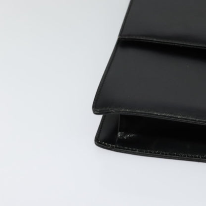 Gucci Vintage Flap Shoulder Bag Leather, BLACK, LEATHER, Shoulder bag