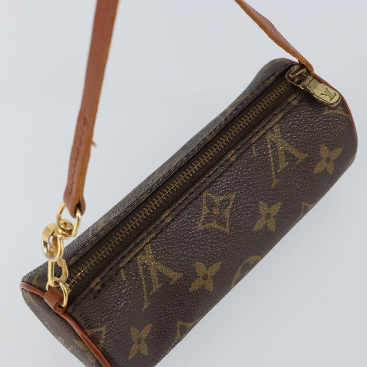 Louis Vuitton Papillon Pochette Monogram Canvas, BROWN, CANVAS, Handbag