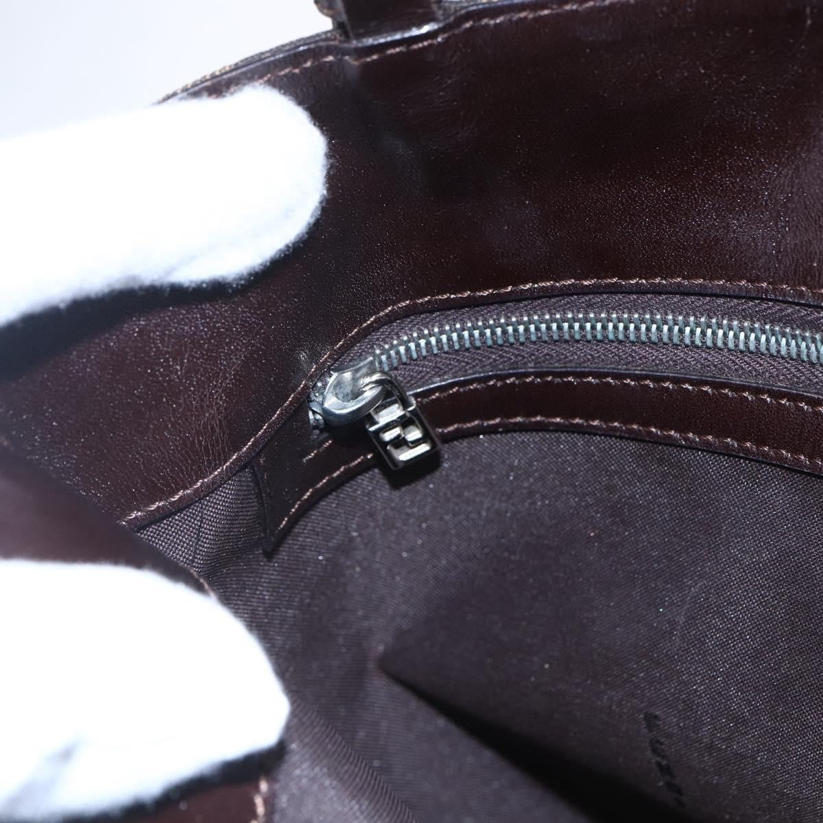 Fendi Vintage Shoulder Bag Zucca Canvas, BROWN, CANVAS, Shoulder bag