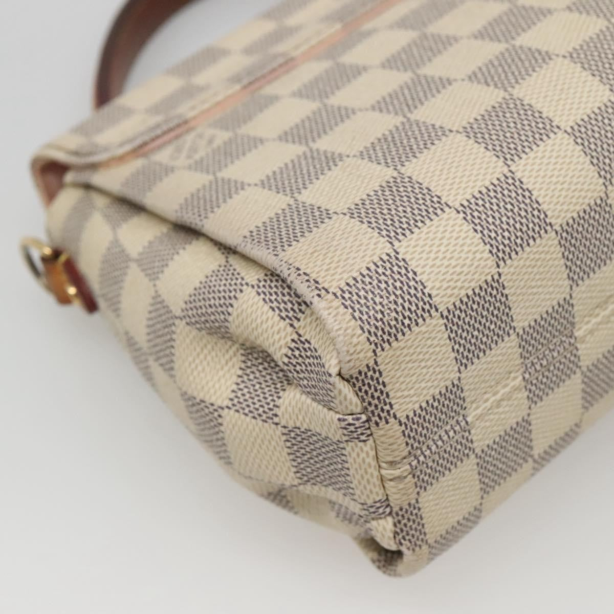 Louis Vuitton Croisette Handbag Damier, WHITE, CANVAS, Handbag