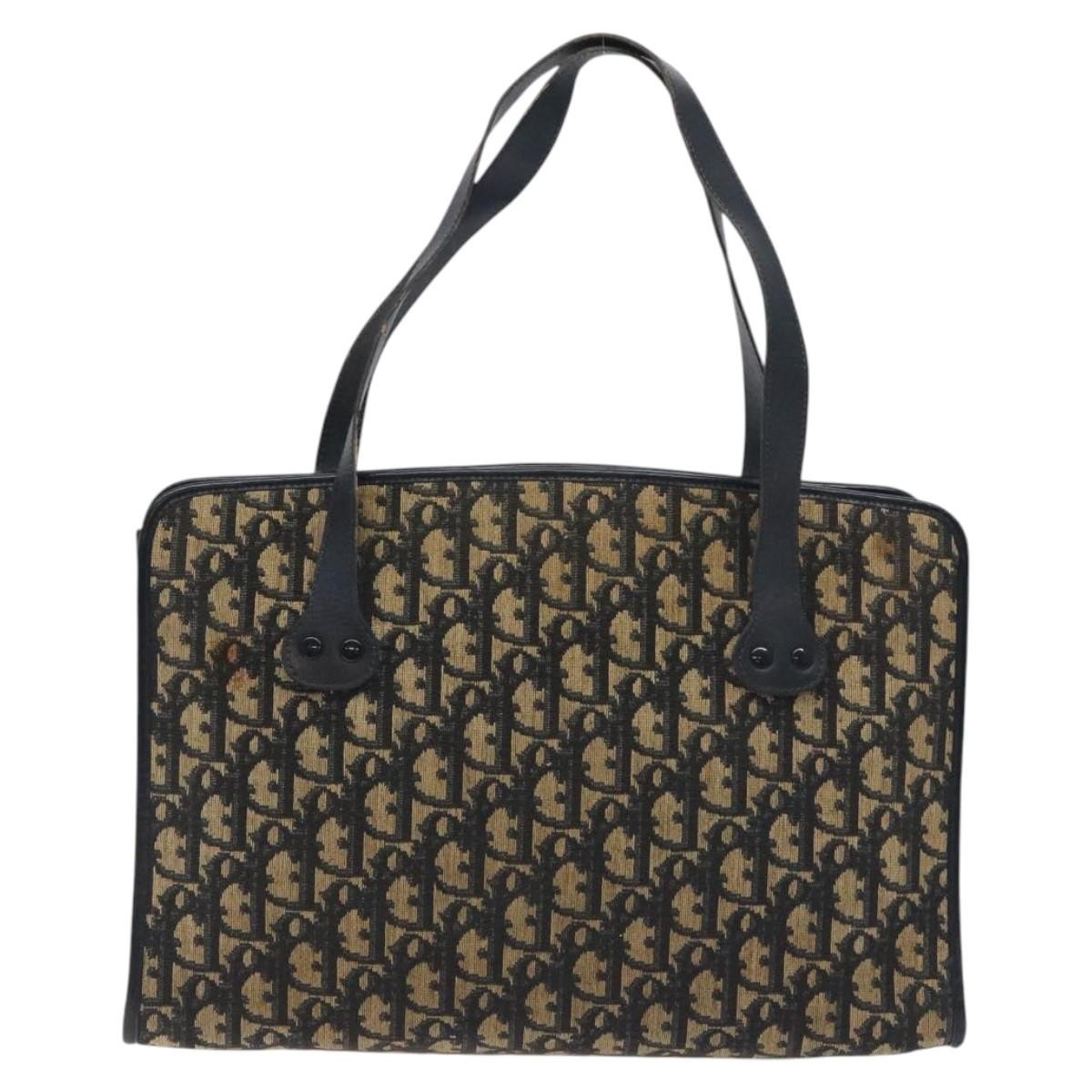 Christian Dior Trotter shoulder bag Canvas, NAVY, CANVAS, Shoulder bag