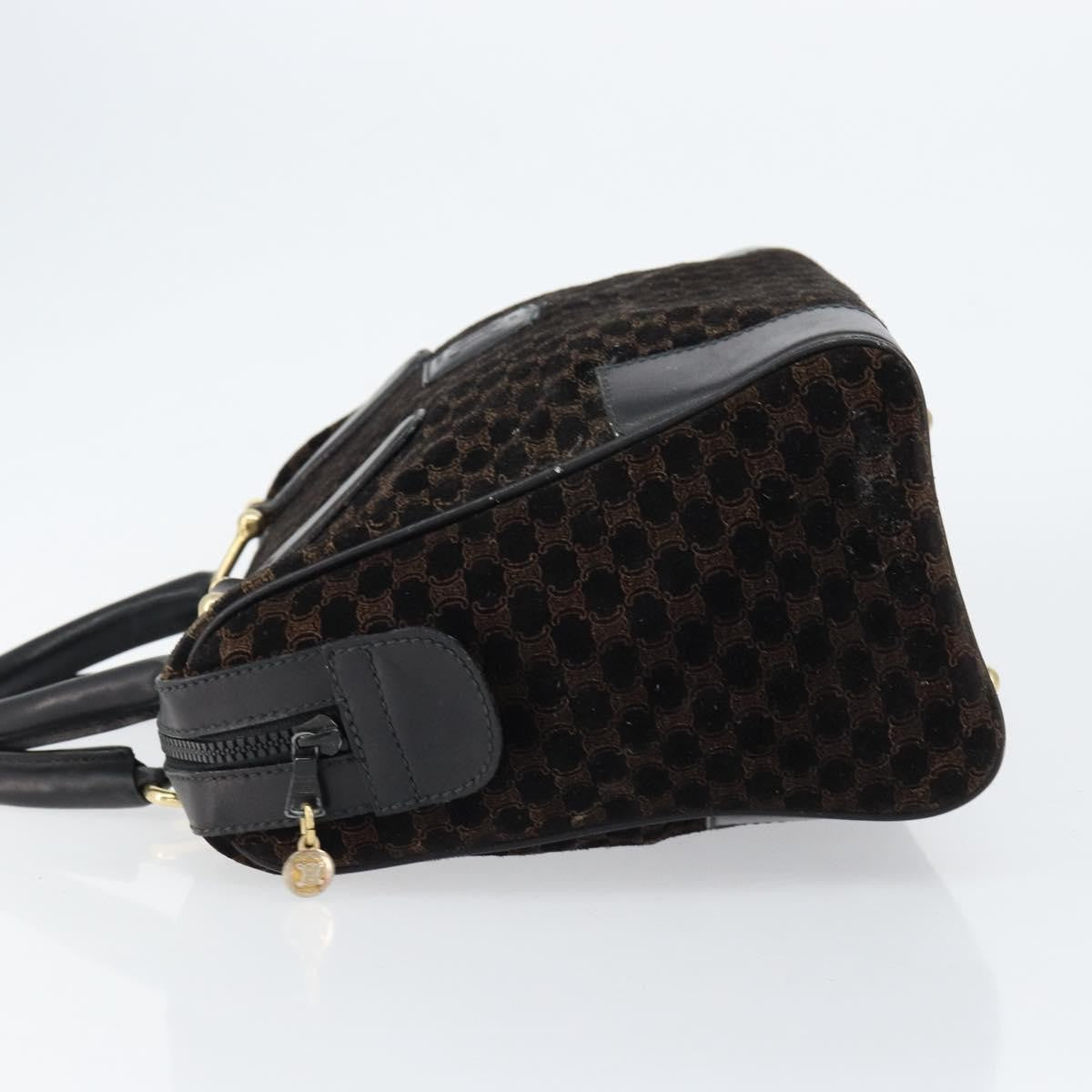 Celine Vintage Macadam Handbag C Macadam Suede, BLACK, SUEDE, Handbag